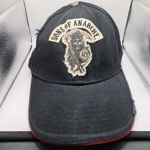 Sons of‎ Anarchy SAMCRO Reaper Hat Black Red Adjustable Snapback Biker Cap 2014